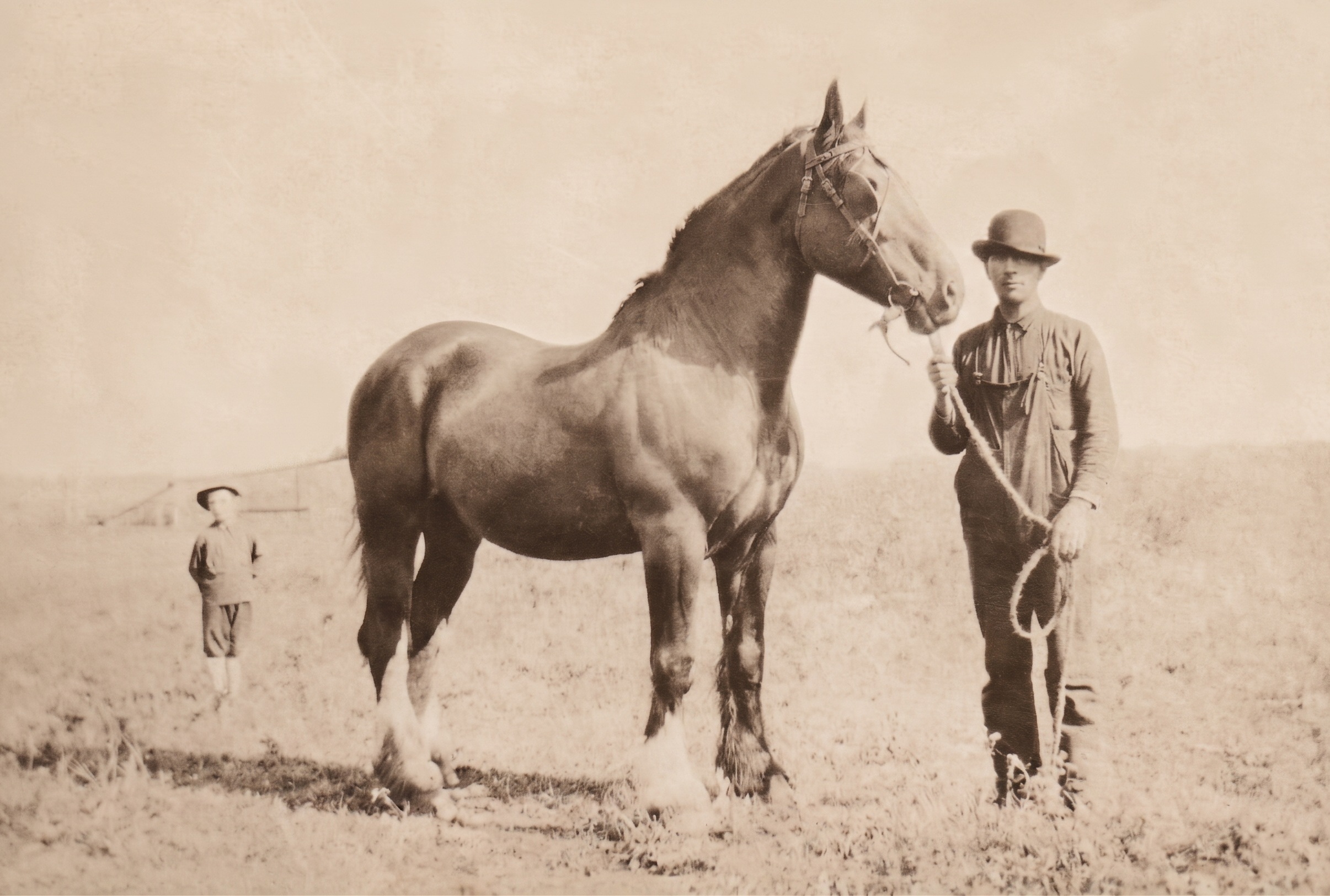 Photograph of Charles Elijah Davis at Prince Albert, Saskatchewan, about 1905.