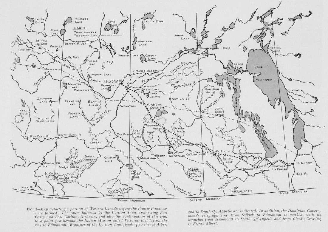 The Carlton Trail Map by R.C. Russell