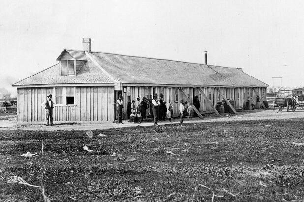 Winnipeg Immigrant Sheds circa 1888